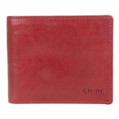 Гаманець чоловічий Giudi з натуральної шкіри 1857/gd-05 червоний