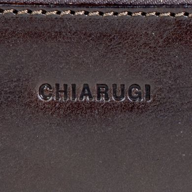Дорожня косметичка Chiarugi з натуральної шкіри 5247-8 темно коричнева