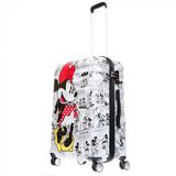 Дитячі пластикові валізи: Дитяча пластикова валіза на 4 здвоєних Wavebreaker Disney Minnie Mouse Comix American Tourister 31c.025.004 мультиколір