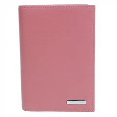 Обкладинка для паспорта з натуральної шкіри Neri Karra 0110.3-01.146 рожевий