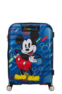 Детский чемодан из abs пластика Wavebreaker Disney-Future Pop American Tourister на 4 сдвоенных колесах 31c.071.004