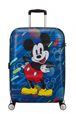 Детский чемодан из abs пластика Wavebreaker Disney-Future Pop American Tourister на 4 сдвоенных колесах 31c.071.004