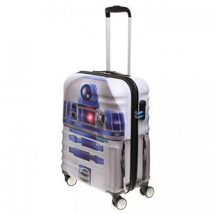 Дитяча валіза з abs пластика на 4 здвоєних колесах Wavebreaker StarWars R2D2 American Tourister 31c.005.003