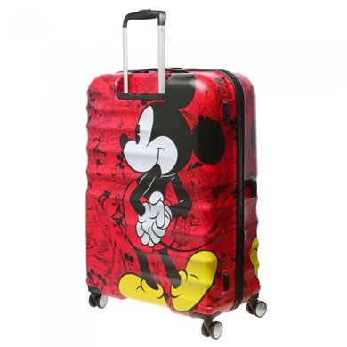 Детский чемодан из abs пластика Wavebreaker Disney Mickey Mouse Comix American Tourister на 4 сдвоенных колесах 31c.020.007