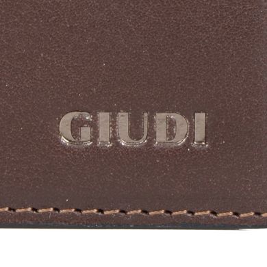 Кошелёк мужской Giudi из натуральной кожи 7688/tv/tn/gve-08 тёмно-коричневый