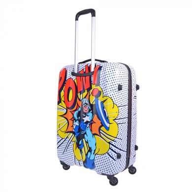 Дитяча валіза з abs пластика Marvel Legends American Tourister на 4 здвоєних колесах 21c.012.008