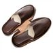 Тапочки Chiarugi из натуральной кожи 97002-8-46 тёмно-коричневые:3