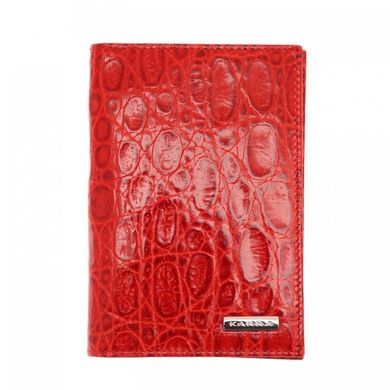 Обкладинка для паспорта з натуральної шкіри Karra k0110.1-20.25 червоний