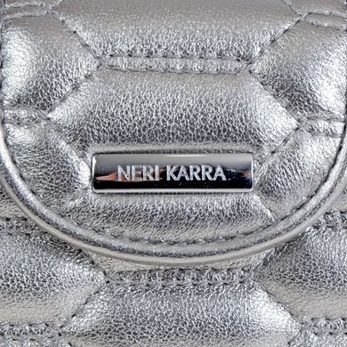 Гаманець жіночий з натуральної шкіри Neri Karra eu0503.3225144 сріблястий