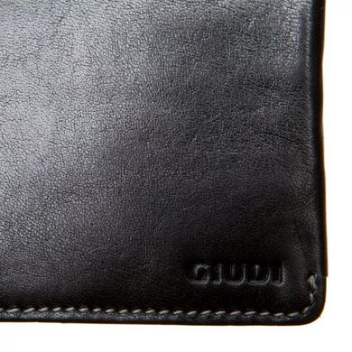 Гаманець чоловічий Giudi з натуральної шкіри 7073/gd/col-pd чорний