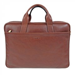 Сумка - портфель Gianni Conti з натуральної шкіри 911245-dark brown