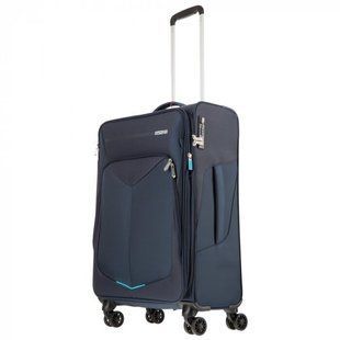 Валіза текстильна SUMMERFUNK American Tourister на 4 здвоєних колесах 78g.041.004 синя
