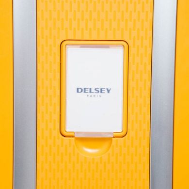 Чемодан из полипропилена Clavel Delsey на 4 сдвоенных колесах 3845830-05 желтый