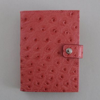 Обкладинка комбінована для паспорта та прав з натуральної шкіри Neri Karra 0031.2-78.36/79 рожева