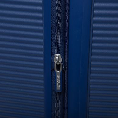 Валіза з поліпропілену SoundBox American Tourister на 4 здвоєних колесах 32g.001.003 блакитний