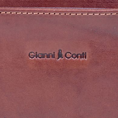 Сумка - портфель Gianni Conti з натуральної шкіри 911245-dark brown