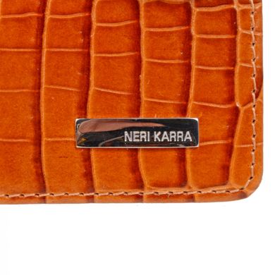 Классическая визитница Neri Karra из натуральной кожи 0041.1-35.56 рыжий