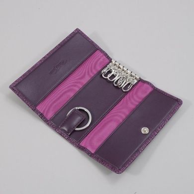 Классическая ключница из натуральной кожи Neri Karra 0026-1.2-42.41 фиолетовый