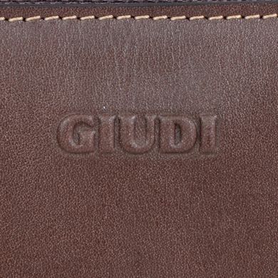 Кошелёк мужской Giudi из натуральной кожи 6802/tv/gve-08 тёмно-коричневый