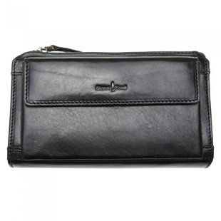Барсетка гаманець Gianni Conti з натуральної шкіри 9402204-black