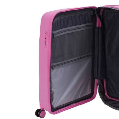 Чемодан из полипропилена FLASH LIGHT V&V на 4 сдвоенных колесах tr-8019.2-65-pink