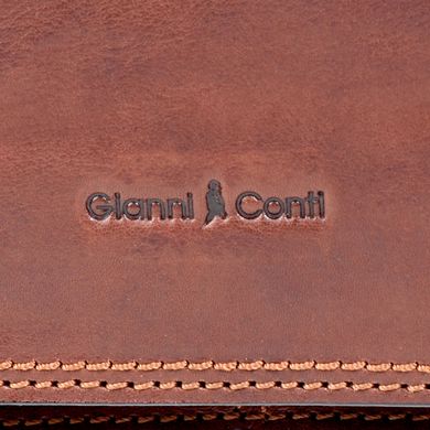 Сумка чоловіча Gianni Conti з натуральної шкіри 912150-dark brown