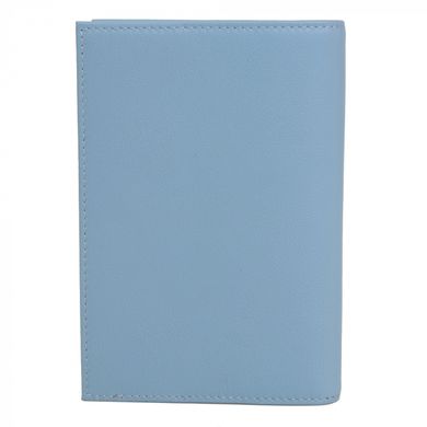 Обкладинка для паспорта з натуральної шкіри Neri Karra 0110.3-01.40 блакитний