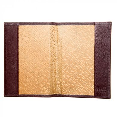 Обложка для паспорта Petek из натуральной кожи 581-043-03 коричневая