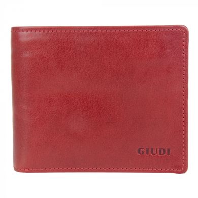 Гаманець чоловічий Giudi з натуральної шкіри 1857/gd-05 червоний