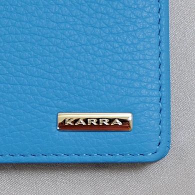 Обкладинка для прав Karra з натуральної шкіри k10005.803.46 блакитна