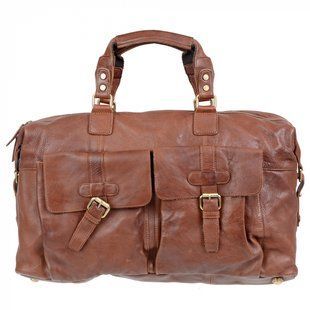 Сумка дорожная Gianni Conti из натуральной кожи 4002393-tan