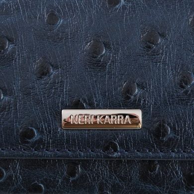 Классическая ключница из натуральной кожи Neri Karra 0026.2-78.07 тёмно синяя