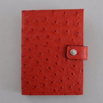 Обложка комбинированная для паспорта и прав из натуральной кожи Neri Karra 0031.2-78.05 красная