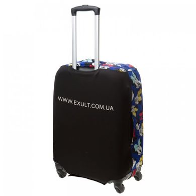 Чохол для валізи з тканини EXULT case cover/black/mouse-m