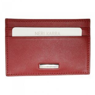 Кредитница Neri Karra из натуральной кожи 0133.3-01.05 красный