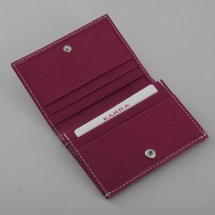 Класична візитниця з натуральної шкіри Karra k10045w.803.74