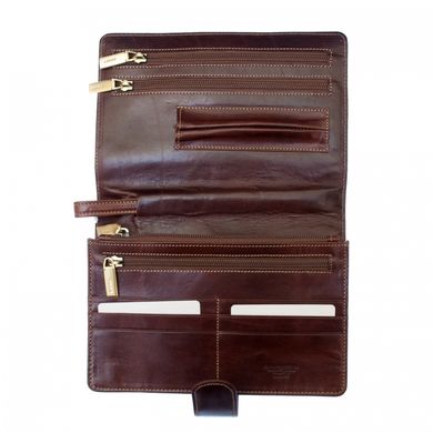 Борсетка-кошелёк Giudi из натуральной кожи 2989/gd-02 коричневая