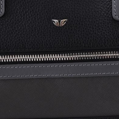 Сумка-портфель з натуральної шкіри з відділенням для ноутбука Tergan 21211-siyah/floater-gri/rustic