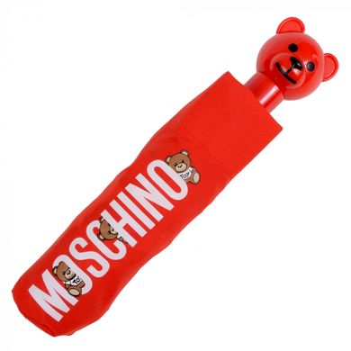Парасолька складана автомат Moschino 8068-openclosec-red
