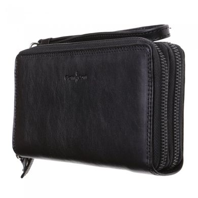 Барсетка гаманець Gianni Conti з натуральної шкіри 918406-black