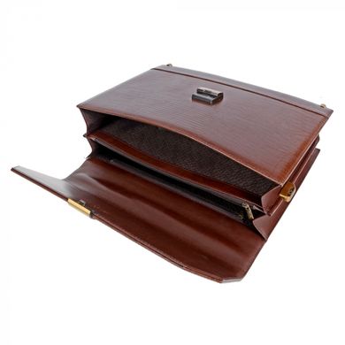 Класичний портфель Petek з натуральної шкіри 791-041-02 коричневий