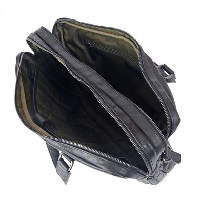 Сумка-портфель Gianni Conti из натуральной кожи 4071383-black