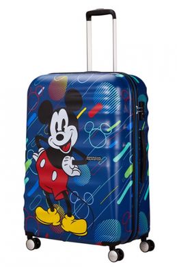 Детский чемодан из abs пластика Wavebreaker Disney-Future Pop American Tourister на 4 сдвоенных колесах 31c.071.007