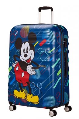 Детский чемодан из abs пластика Wavebreaker Disney-Future Pop American Tourister на 4 сдвоенных колесах 31c.071.007