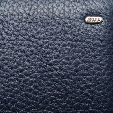 Барсетка гаманець Petek з натуральної шкіри 707-46b-08 синя