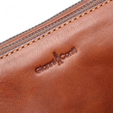 Барсетка гаманець Gianni Conti з натуральної шкіри 912200-tan