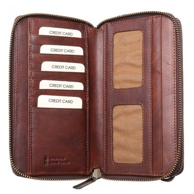 Барсетка кошелек Gianni Conti из натуральной кожи 918406-dark brown