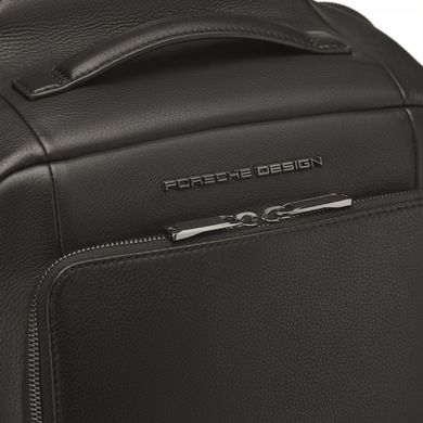 Рюкзак з натуральної шкіри з відділенням для ноутбука Porsche Design Roadster ole01601.001 чорний