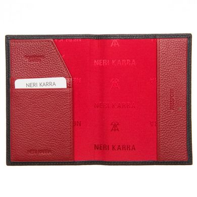 Обкладинка для паспорта з натуральної шкіри Neri Karra 0110.05.01/05 чорна