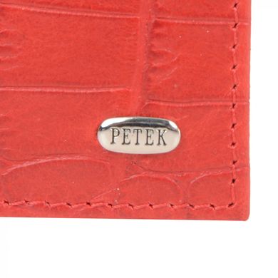 Обложка для паспорта Petek из натуральной кожи 581-265-10 красная